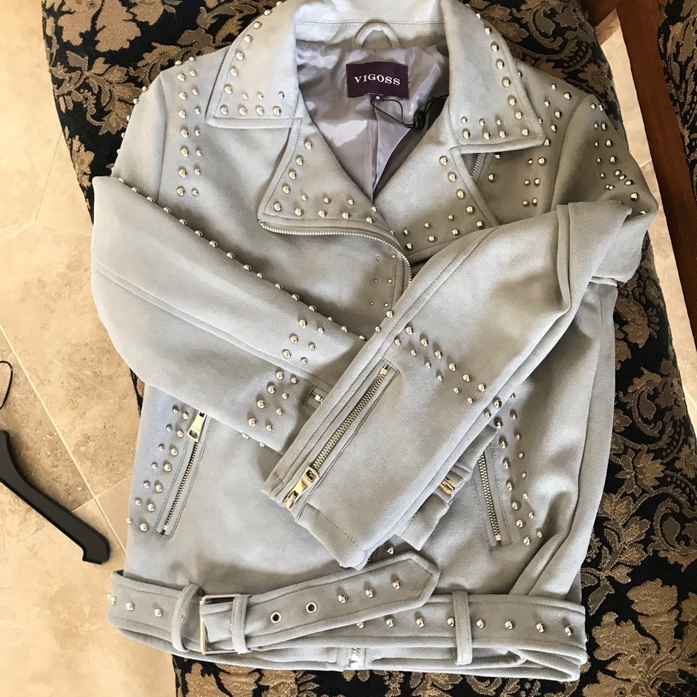 🖤LAST CALL🖤🤩Rockstar Studded Jacket🤩 - Picture 2 of 8